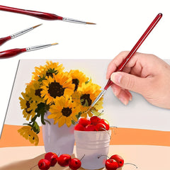10pcs Fine Detail Paint Brushes Set for Acrylic Watercolor Nail Scale Model