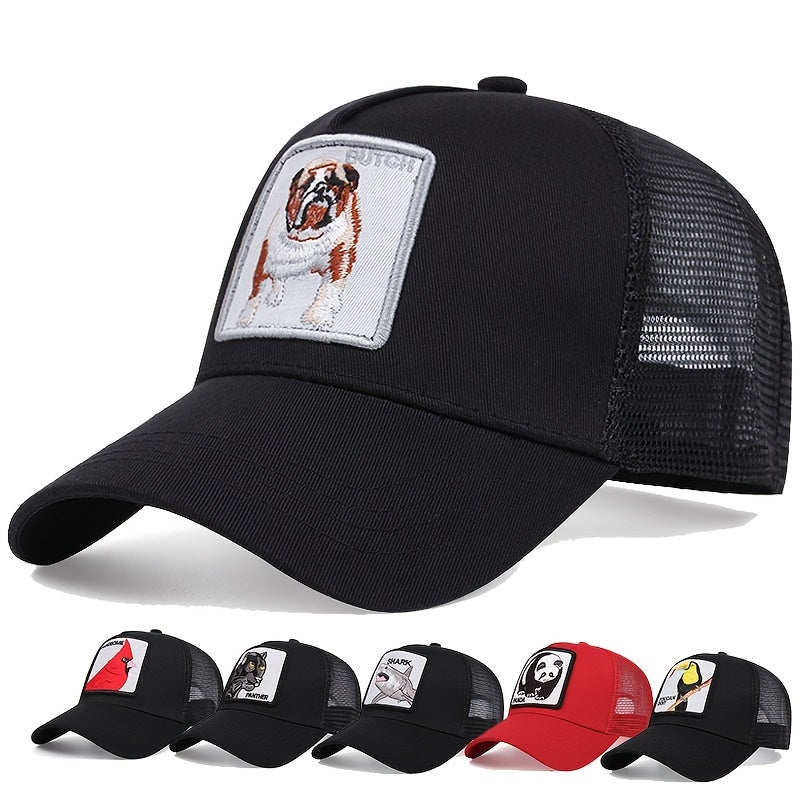Animal Embroidery Baseball Cap Hip Hop Style