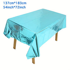 10pcs Bronzing Theme Party Tableware Disposable Cups Plates Tablecloth