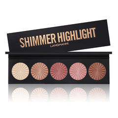 LANGMANNI 5 Colors High Light Contour Palette for Natural Bright Makeup