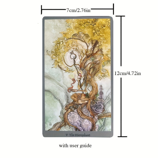 Christmas Tarot Card Set for Beginners - 78 Cards & Guide