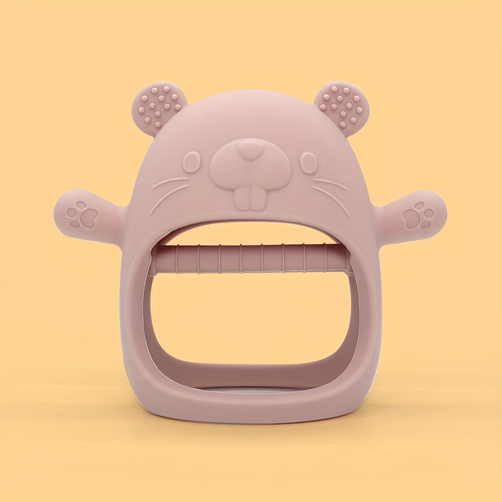 1pc Bear Shaped Silicone Teether for Youngsters Mixed Colors