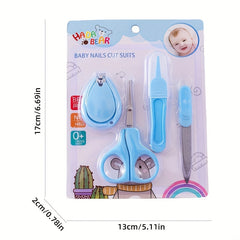 4pcs Anti Pinching Nail Clippers Set for Baby Nails