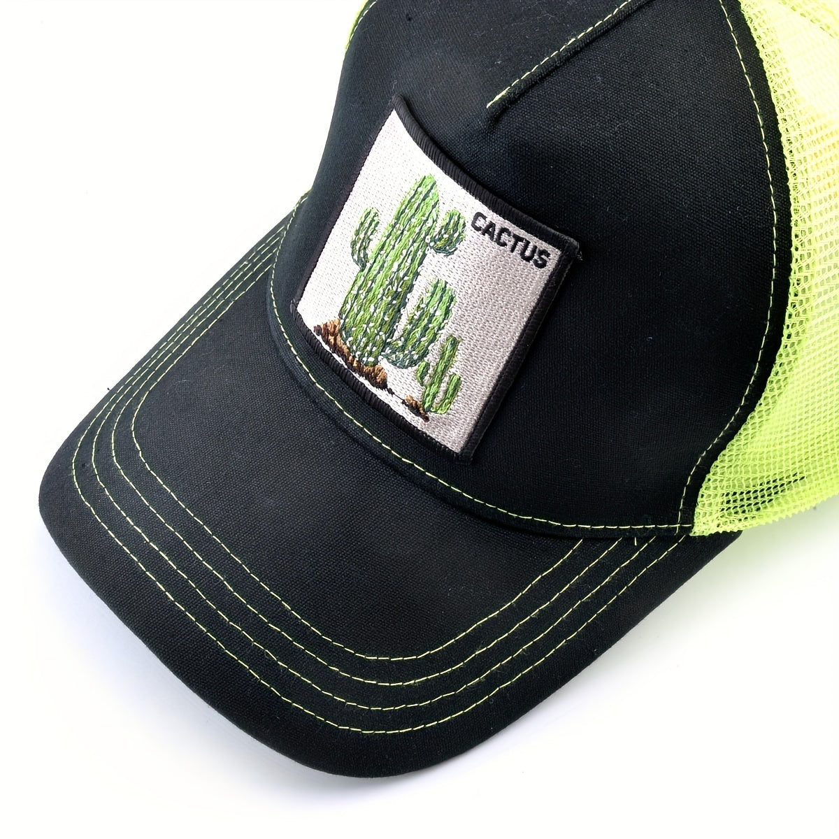 Sunshade Cactus Embroidery Print Baseball Cap for Outdoor Sport