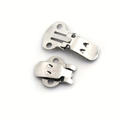 10Pcs Stainless Steel Flower Shoes Clips DIY Craft Buckles Silvery