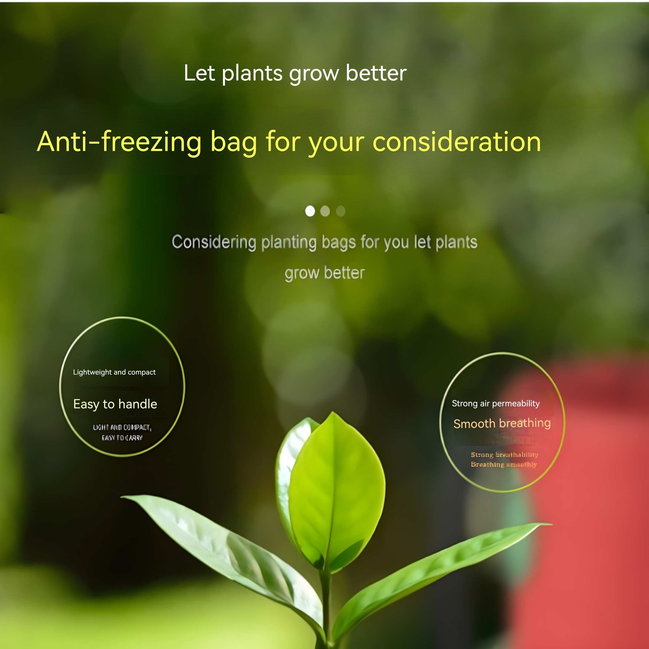 Winter Plant Cold Cover Non-woven Drawstring Zipper Frost Protection