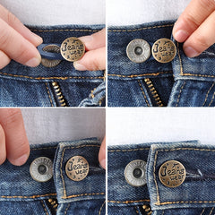 Adjustable Elastic Detachable Jeans Nail Extension Button
