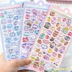 Cartoon Embossed Fun Sticker Decoration 3D Stickers Pop Up Random One Piece