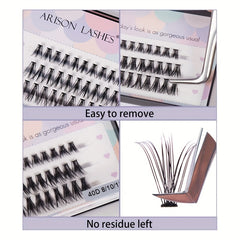 60pcs Cluster Lashes 20D 30D 40D 50D 8 12mm Mix D Curling DIY Individual Lashes