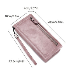 Large Capacity Zipper Clutch Bag Multifunctional Purse