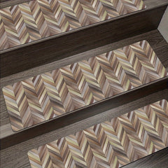 Wooden Board Printed Floor Mat Polyester Material Carpet