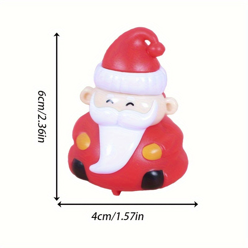 Christmas Santa Claus Toy Car Random Cartoon Design Pullback Car For Kids