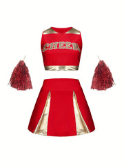 Girls Cheerleading Outfits Activewear Sets For Sports Performance