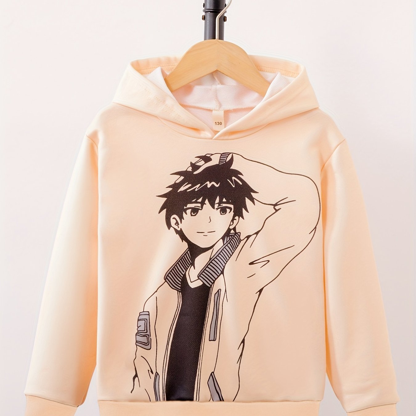 Anime Boy Print Boys Hoodie Long Sleeve Sweatshirt