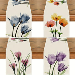 Polyester Rectangle Table Runner Balinese Pleated Holiday Decoration