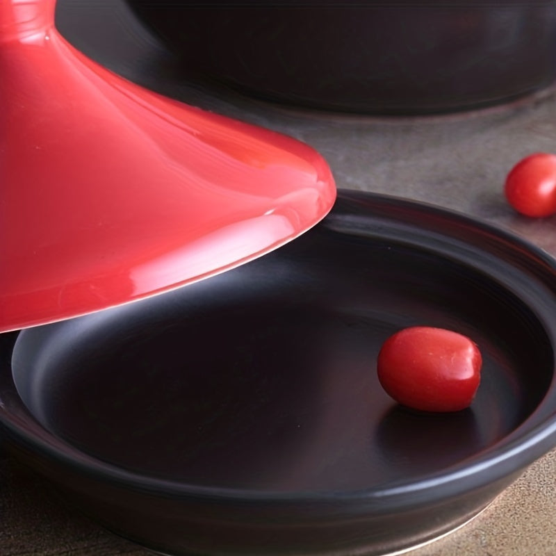 High Ceramic Tagine Pot Moroccan Cooking Cone Shaped Lid