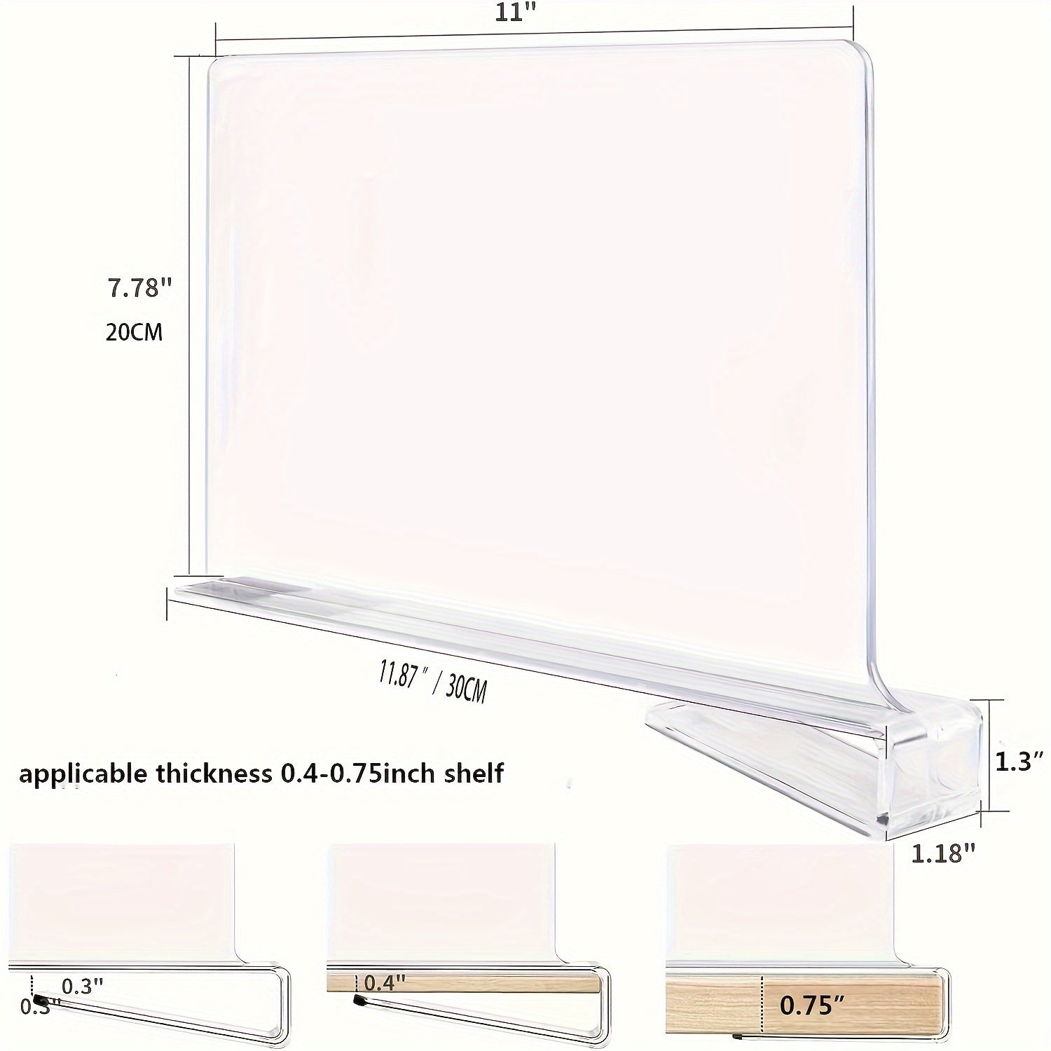 Detachable Storage Organizer with Plastic Shelves