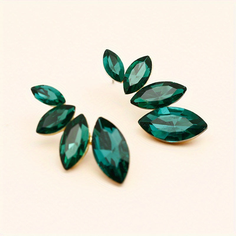 Zircon Decor Stud Earrings Bohemian Style Jewelry