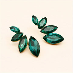 Zircon Decor Stud Earrings Bohemian Style Jewelry