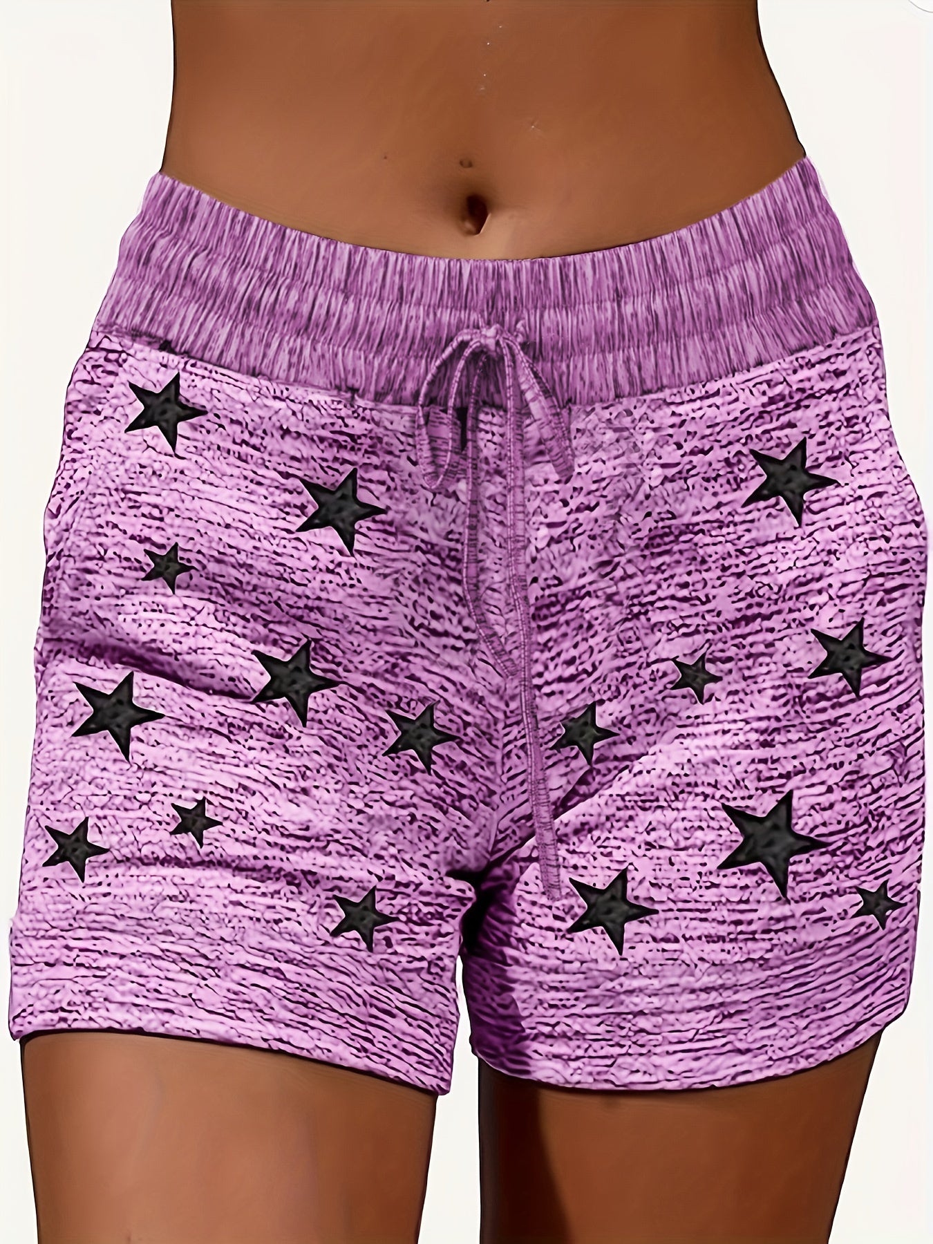 Women's Plus Star Print Drawstring Leggings