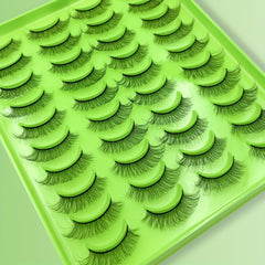20 Pairs 3D Fiber False Eyelashes Multilayer Bushy Natural Long Lasting