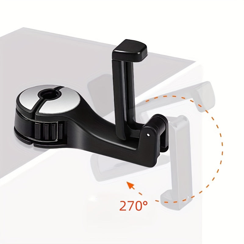 Car Phone Holder Seat Backrest Hidden Hook Bracket Rear Headrest Hook Bracket