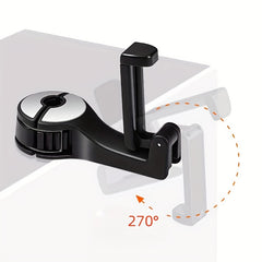 Car Phone Holder Seat Backrest Hidden Hook Bracket Rear Headrest Hook Bracket