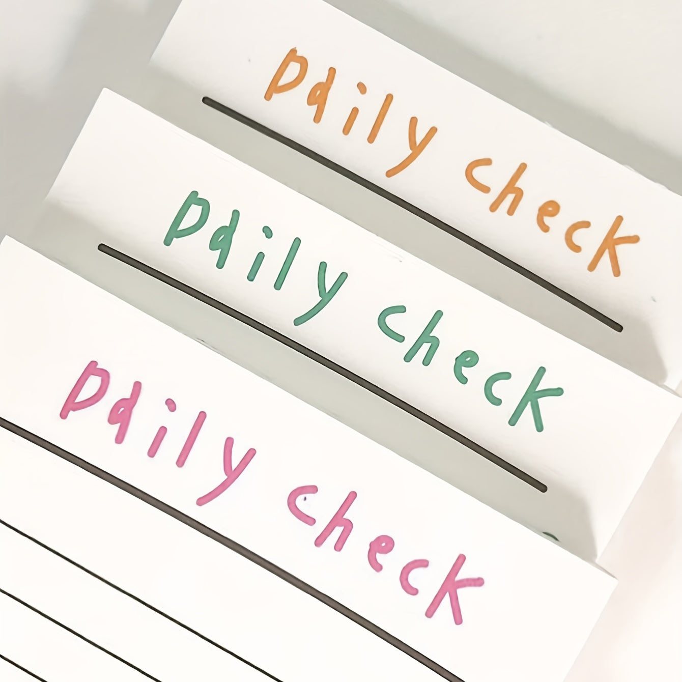50-Sheet English List Striped Notepad