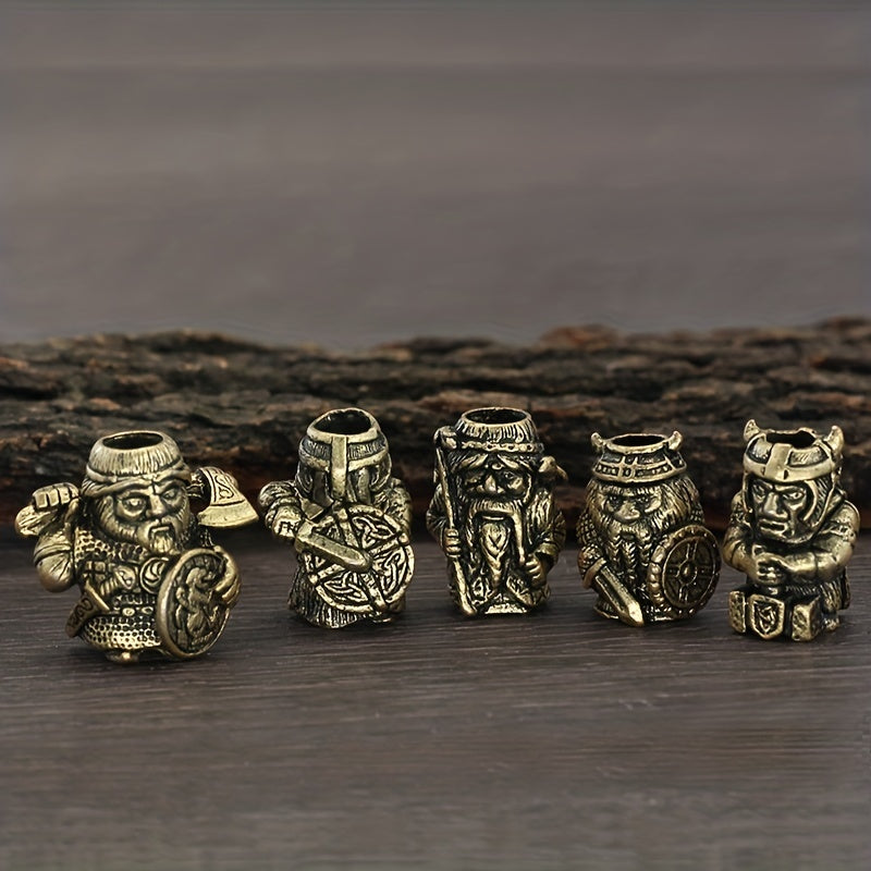Viking Braids Ring Warrior Umbrella Rope Beads Hair Tube Beads