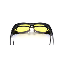 Night Vision Driving Glasses Set Mirror Rain Snow Fog Brightening Goggles