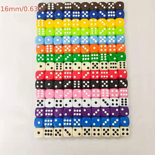 40pcs Colorful Acrylic Round Corner Dice For Club Party Home Magic Game
