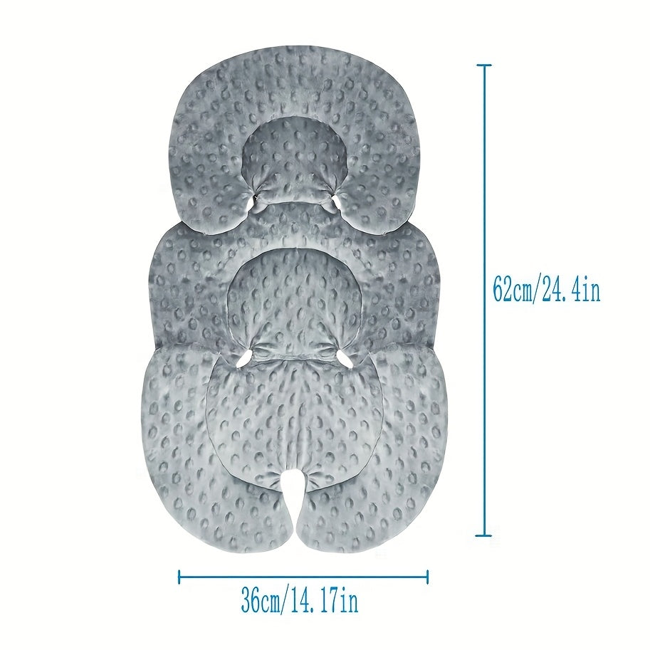 Double Sided Baby Car Seat Cushion 3D Mesh Grey Polyester Fiber Support