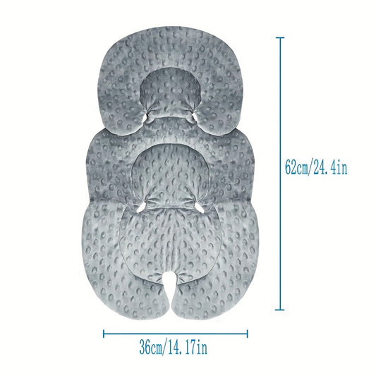 Double Sided Baby Car Seat Cushion 3D Mesh Grey Polyester Fiber Support