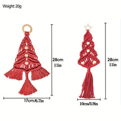 3pcs Christmas Tree DIY Woven Kit Christmas Hand Woven Material Package Set