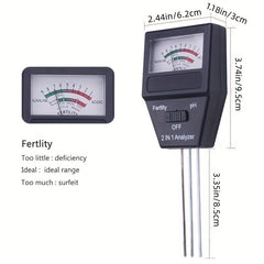 2 in 1 Soil Fertilizer Meter PH Value Detector
