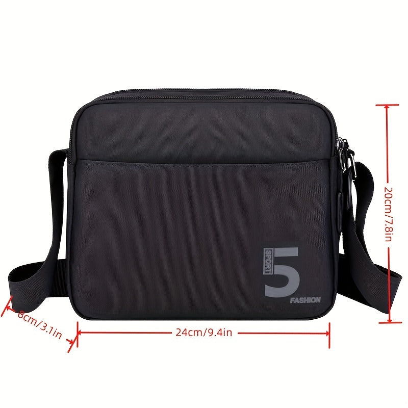 Men's Messenger Bag Backpack Shoulder Bag Waterproof Oxford Cloth Bag