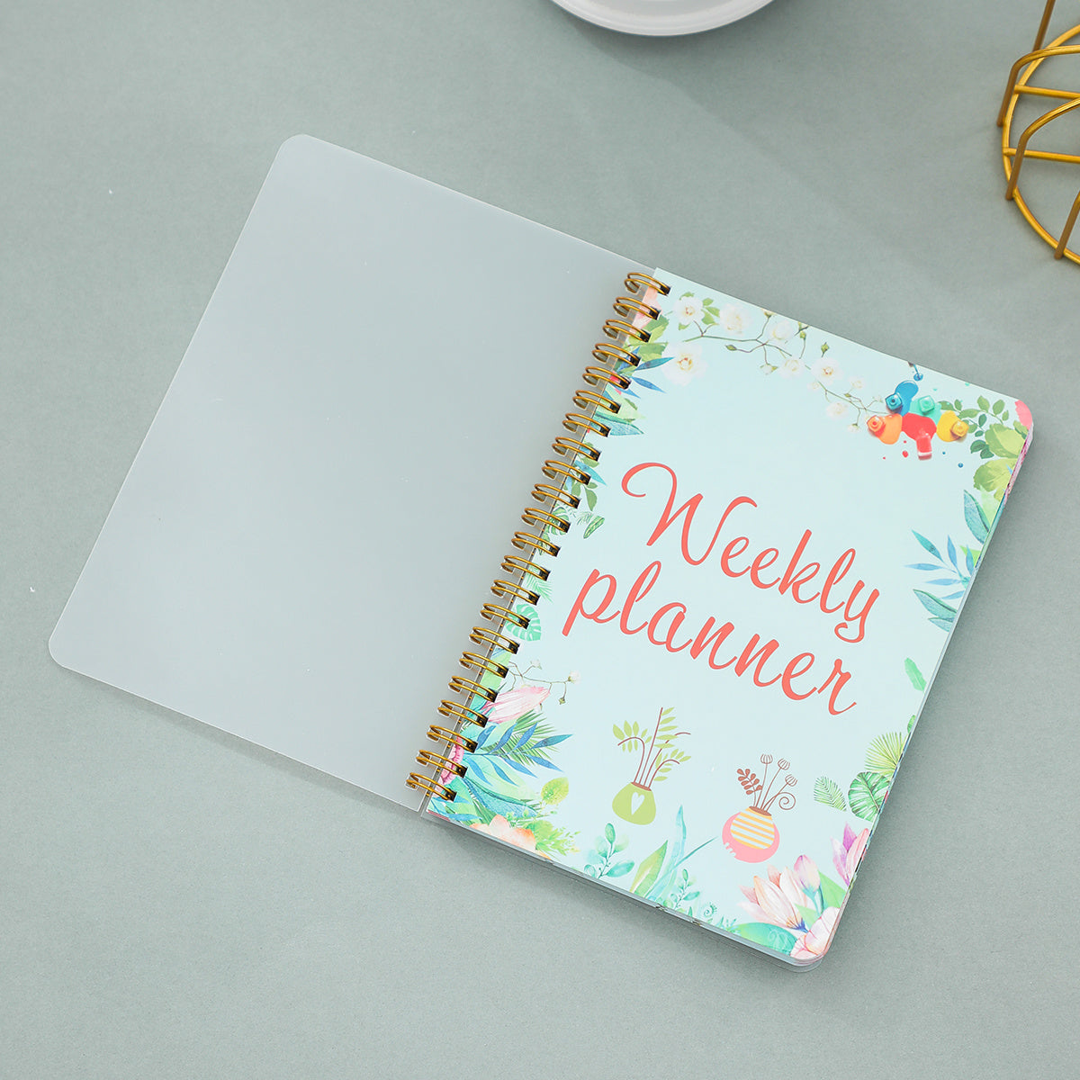 A5 Weekly Planner Coil Notebook 72 Sheets