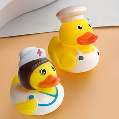 3pcs Yellow Duck Bath Toy Sound Play Water Floating Duck