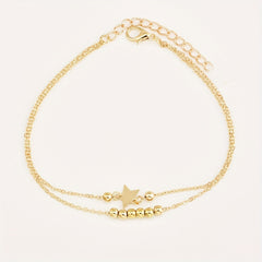 Vintage Star Pineapple Beads Anklet