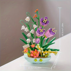 Colorful Flower Arrangement Set with Peonies & Orchids