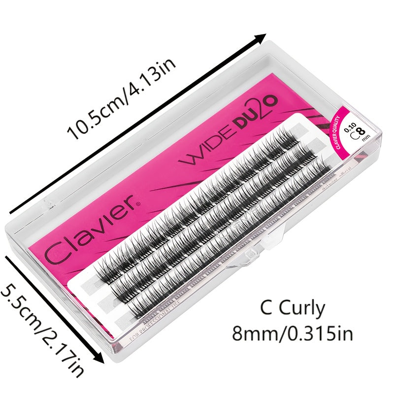 3D False Eyelashes Extension Makeup Double Volume Soft Natural