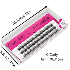 3D False Eyelashes Extension Makeup Double Volume Soft Natural