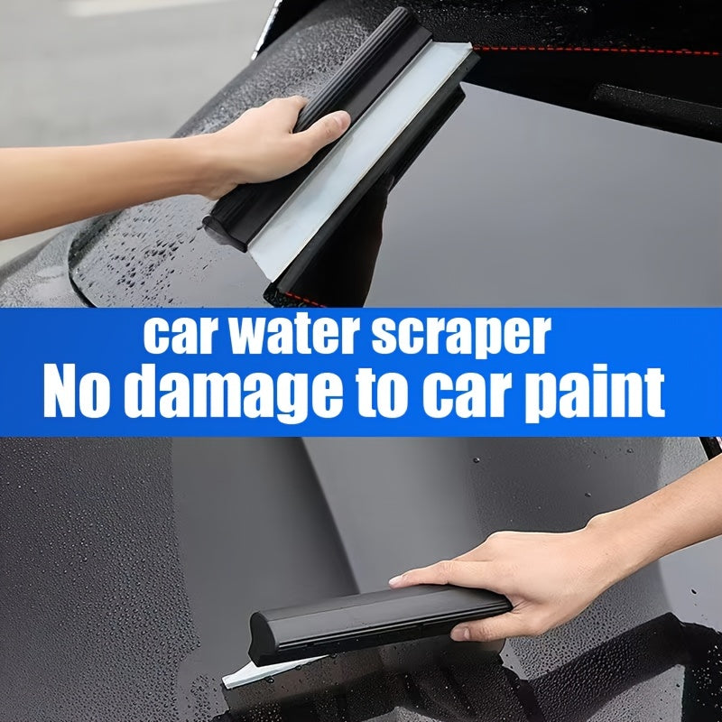Car Water Scraper Detailing Supplies Silicone Windshield Wash Scraper Tool