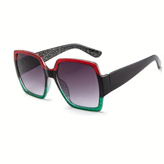 Y2K Glitter Block Gradient Sunglasses UV400