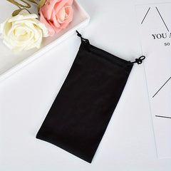 Microfiber Drawstring Sunglasses Bag Dustproof Soft Eyewear Container