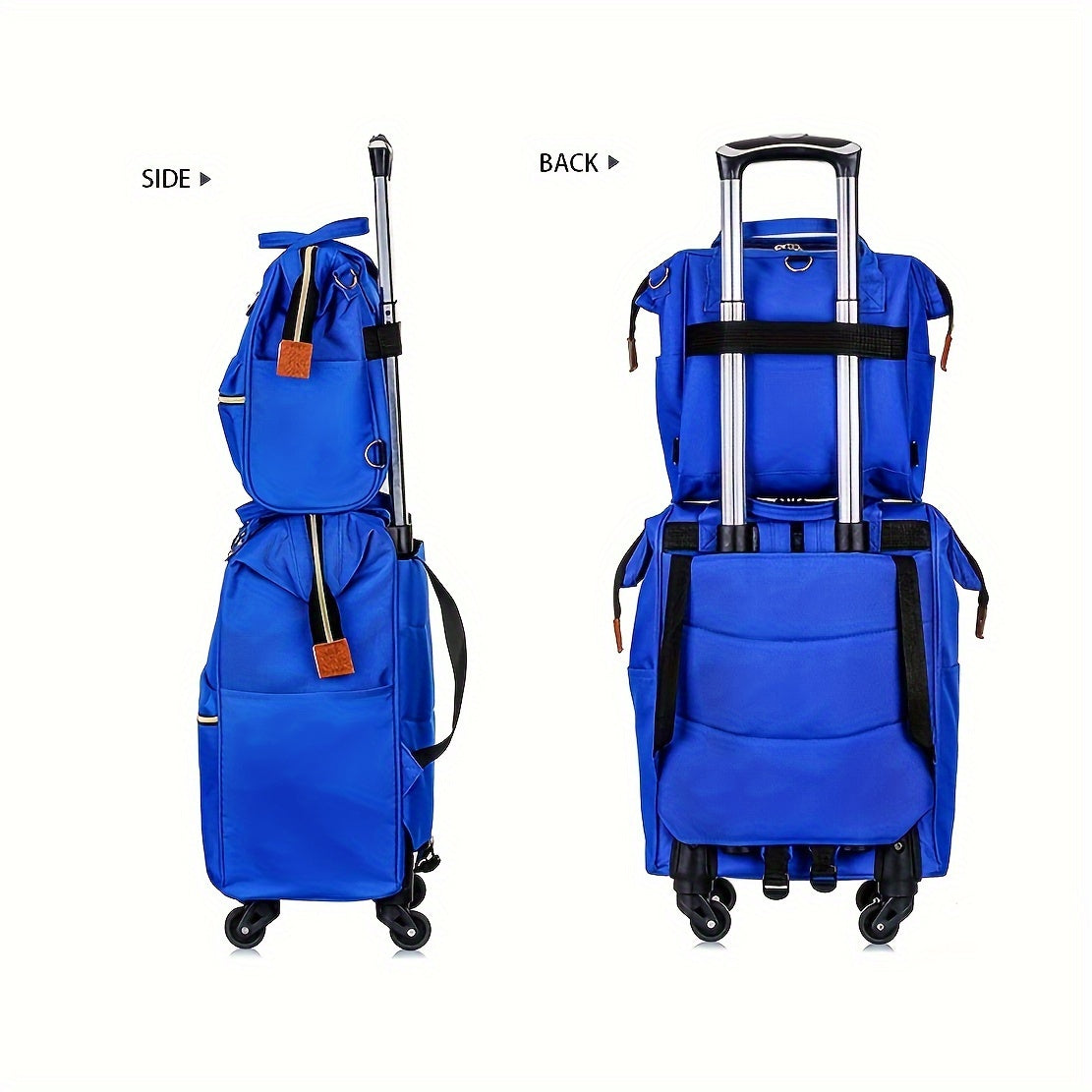 2pcs Waterproof Oxford Cloth Luggage & Tote Set
