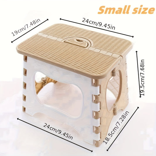 Portable Folding Stool Lightweight Plastic Chair Bathroom Camping Fishing