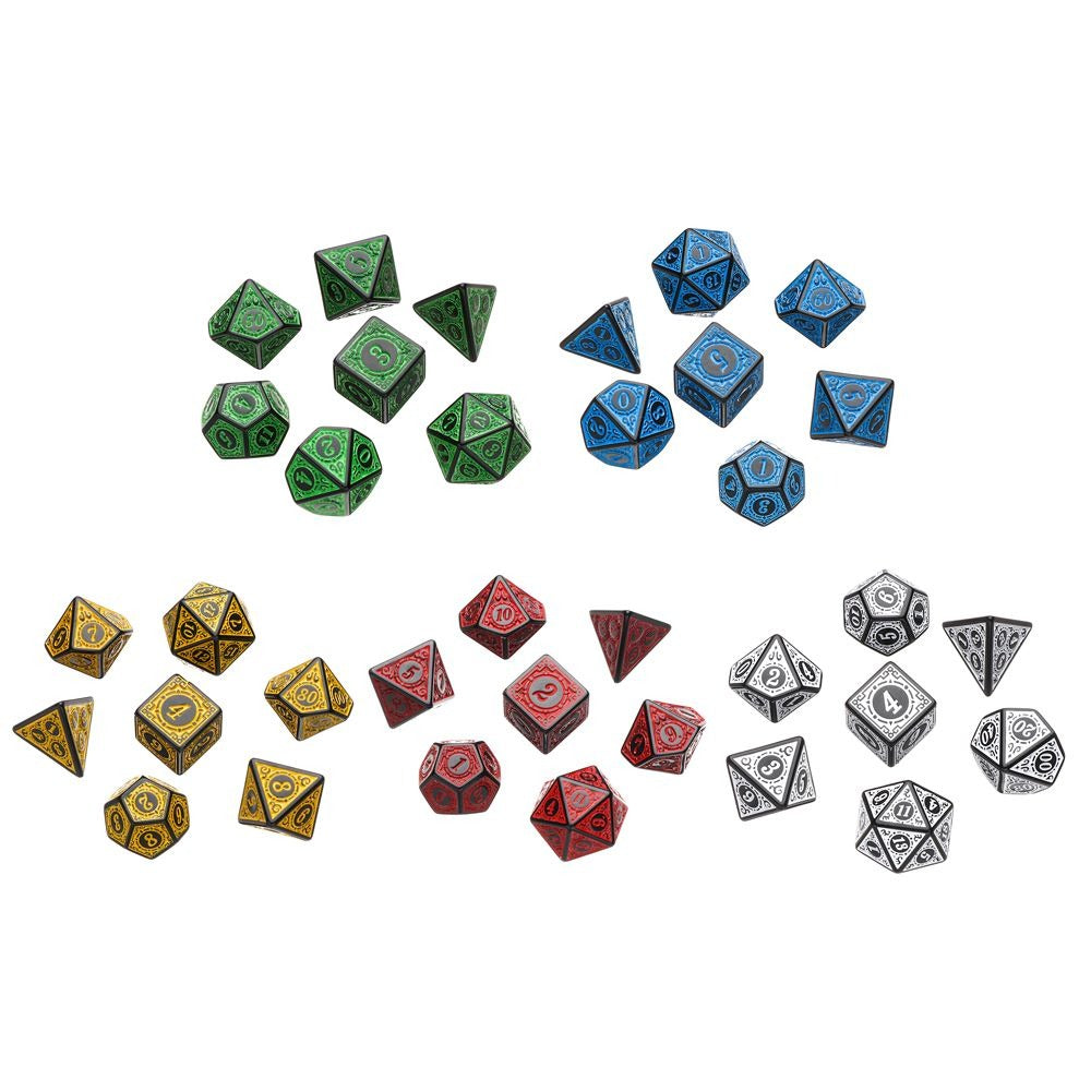 35pcs 5 Sided Dice Set Board Games Solitaire Precision Style