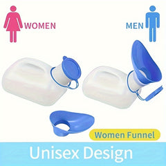 Unisex Urinal With Lid PE Urinal For Outdoor Emergency