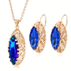 Zircon Clover Pattern Jewelry Set for Women